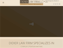 Tablet Screenshot of didierlaw.com